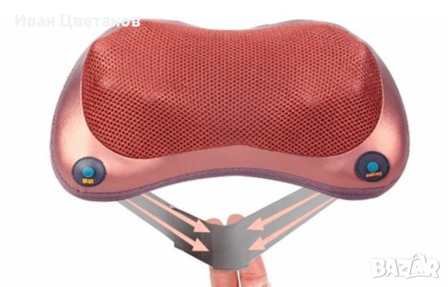 Портативна възглавница масажор за шиацу масаж