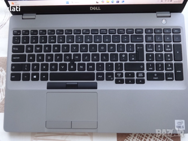 laptop Dell Precision 3550 i5-10210U до 4.2GHz/RAM 16GB/SSD 512GB NVMe/ NVIDIA Quadro P520 2GB DDR5, снимка 4 - Лаптопи за работа - 52454582