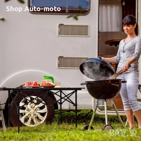 Къмпинг маса–преносима сгъваема маса, 53.5x50x50см, снимка 6 - Къмпинг мебели - 54240748