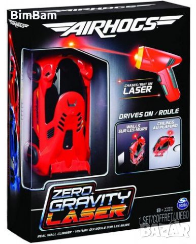 Комплект количка с лазер / Zero Gravity Laser / Airhogs, снимка 1 - Коли, камиони, мотори, писти - 37938517