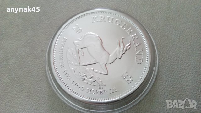 1 oz. 2022г. Крюгерранд , снимка 6 - Нумизматика и бонистика - 42557624