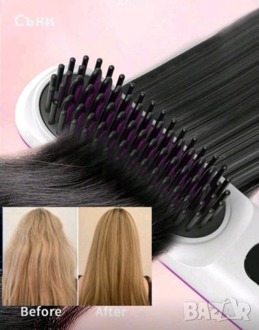 Компактна четка за изправяне , снимка 5 - Преси за коса - 52496066