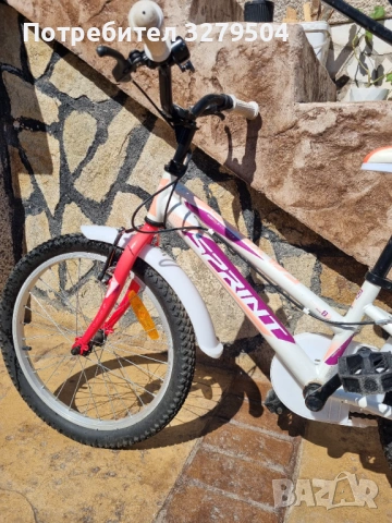 Продавам Детски велосипед за момиче като нов, снимка 4 - Детски велосипеди, триколки и коли - 54129789