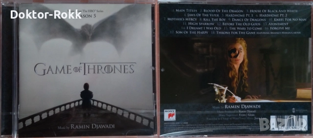 Game of Thrones Season 5 + Midnight Express 1979 + Gladiator 2000 + Grease 1991 - филмова музика, снимка 2 - CD дискове - 51842387