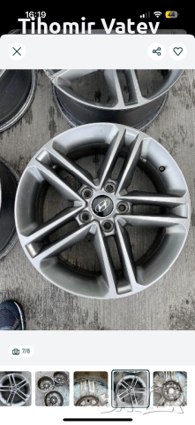 Оригинални джанти 17’ за Хюндай Санта Фе 2018 г, снимка 4 - Гуми и джанти - 51909565