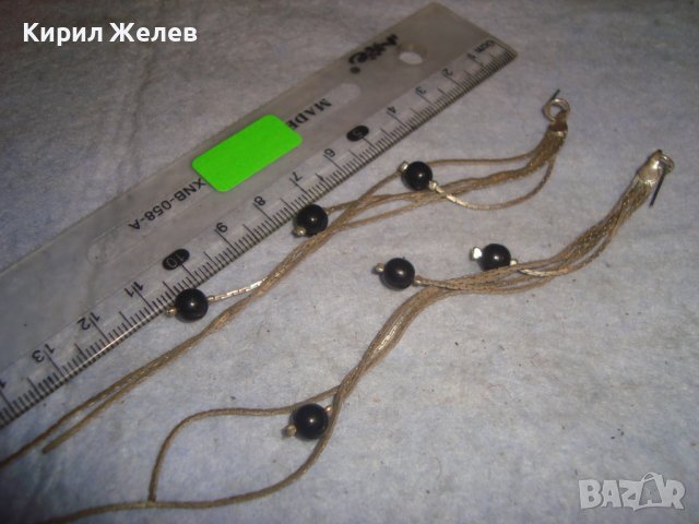 СТАРИ ПОСРЕБРЕНИ НЕЖНИ ФИНИ АРТ ОБЕЦИ - ТИП ВЕРИЖКИ 2222, снимка 4 - Обеци - 36593631