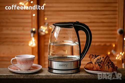 Стъклена ел. кана за вода 1,7 л. CR 1239 , снимка 9 - Кани - 31415328
