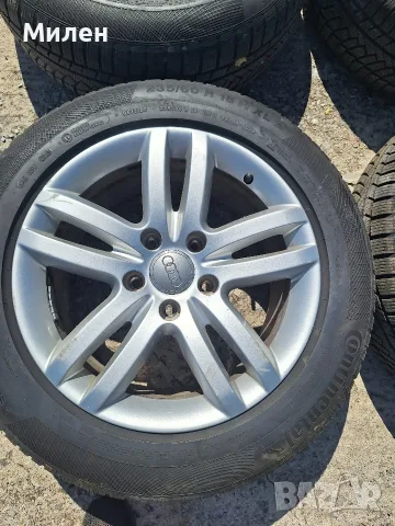 4 Броя Алуминиеви Зжанти 18 Цола Ronal Audi Q7 2006-2015 Година Комлект Зимни Гуми Continental , снимка 3 - Гуми и джанти - 56024027