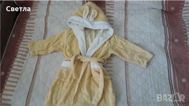 Памучен халат за дете с ръст 92-98 см., снимка 1