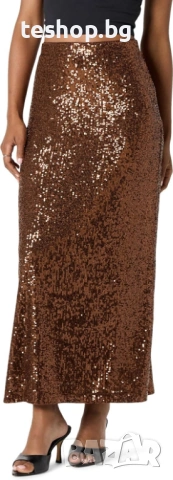 Дамска пола с пайети Adela от Drop, снимка 3 - Поли - 54319248