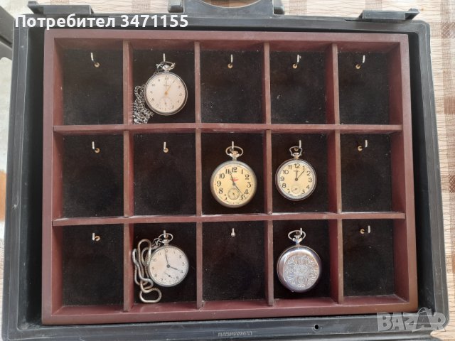 Куфар за пренасяне и съхранение на джобни часовници, снимка 1 - Джобни - 42311295