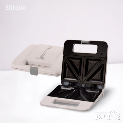 Тостер-сандвич Esperanza Parmigiano, 1000W, триъгълник, 2 ГОДИНИ ГАРАНЦИЯ, снимка 3 - Други - 52897830