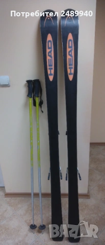 Ски HEAD със щеки, снимка 2 - Зимни спортове - 53236226