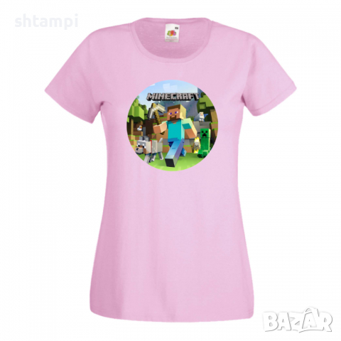 Дамска тениска майнкрафт Minecraft 4 Minecraft,Игра,Забавление,подарък,Изненада,Рожден Ден., снимка 13 - Тениски - 36520801