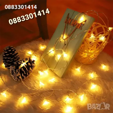 Намаление! Коледни лампички Елхи Коледна украса , снимка 2 - Лед осветление - 48024396