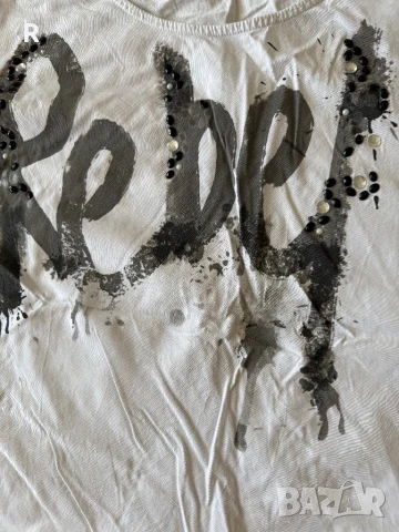 Тениска с камъчета, снимка 2 - Тениски - 50671243