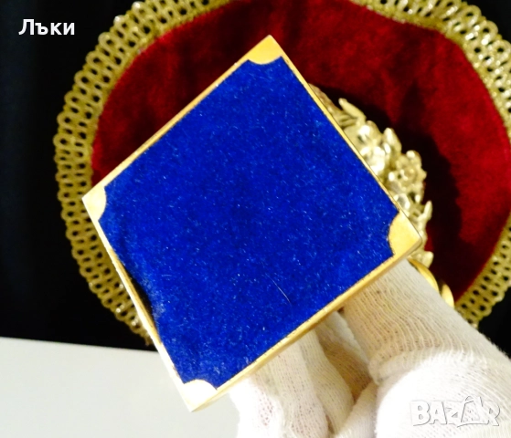 Позлатен бронзов свещник 410 гр.,Art Deco. , снимка 7 - Антикварни и старинни предмети - 52417594