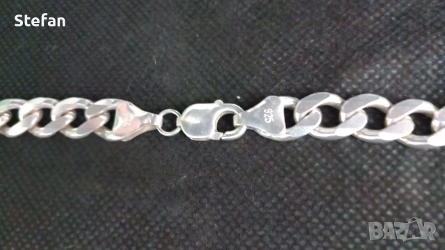 Поръчкова сребърна гривна и ланец, снимка 13 - Гривни - 49493460