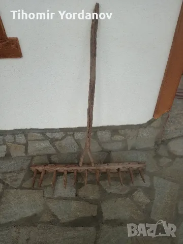 Стар дървен търмък., снимка 10 - Антикварни и старинни предмети - 47407208