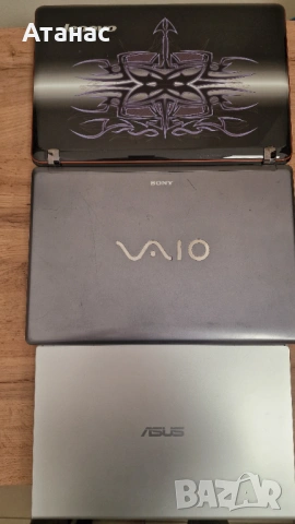 3 Лаптопа комплект Asus x515ea + Sony Vaio + Lenovo IdeaPad Y560
