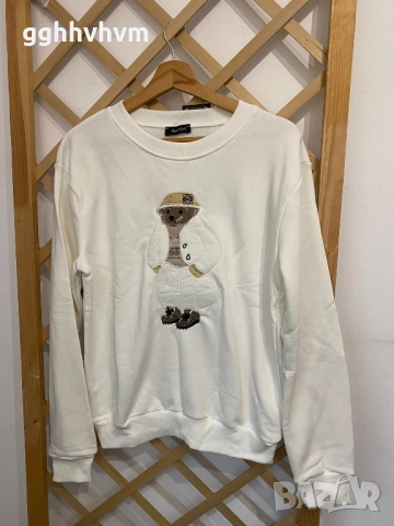 блуза с мече в два цвята, снимка 4 - Блузи с дълъг ръкав и пуловери - 52099772