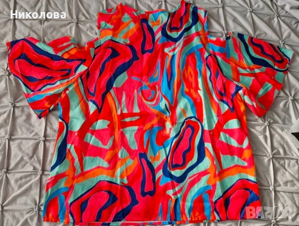 Цветна лятна елегантност, снимка 4 - Корсети, бюстиета, топове - 51264523