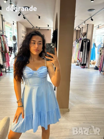 Сладка синя Рокля💐 Размери Хс С М Цена 49 лева🏷️, снимка 2 - Рокли - 51328318