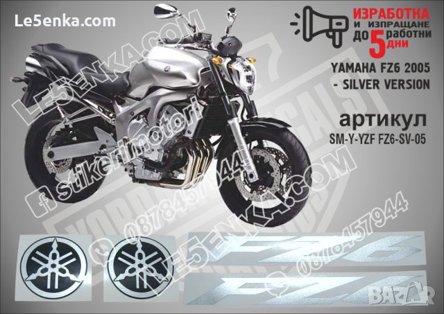 YAMAHA FZ6 2005 - SILVER VERSION
