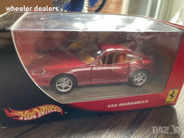 Метална количка Hot Wheels Ferrari 550 Maranello 1/43, снимка 1 - Колекции - 38131602