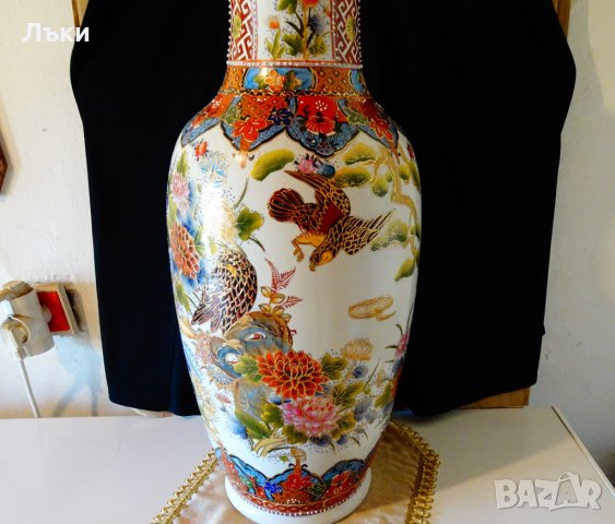Ming Dynasty китайска порцеланова ваза 62 см. , снимка 4 - Вази - 30697912