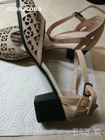 Елегантни дамски обувки- естествена кожа , снимка 2 - Дамски обувки на ток - 47196745