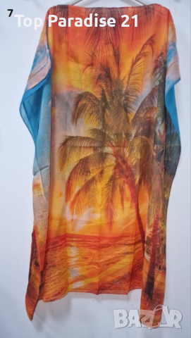 туника рокля за плаж - различни разцветки , снимка 4 - Рокли - 44748484