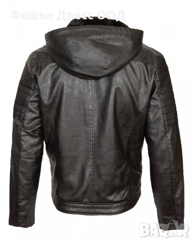 Мъжко зимно кожено яке – P3252, снимка 3 - Якета - 31333154