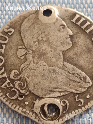 Сребърна монета 2 реала 1795г. Карлос IV Мадрид Испания 13640, снимка 2 - Нумизматика и бонистика - 42915094
