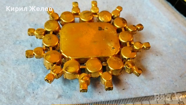 ЕФЕКТНА ЗЛАТИСТА АРТ АПЛИКАЦИЯ БИЖУ УКРАШЕНИЕ с ИСКРЯЩИ ФАСЕТИРАНИ КРИСТАЛИ 34598, снимка 6 - Други - 39072491