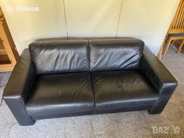 Кожен диван, снимка 2 - Дивани и мека мебел - 53059546