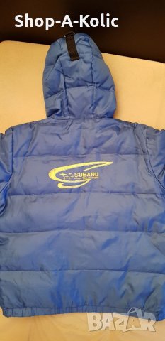 Kids' Vintage SUBARU RALLY TEAM Norway STI Puffer Hooded Jacket, снимка 5 - Детски якета и елеци - 35226080