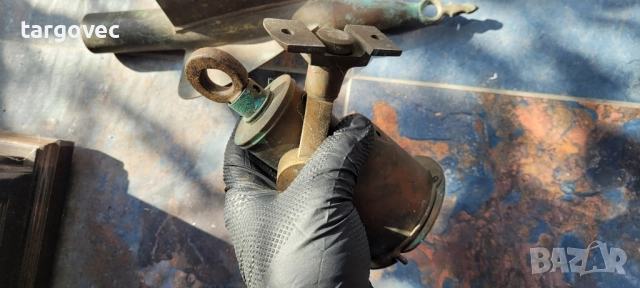 старинен морски корабен лаг с лагова тежест, снимка 4 - Антикварни и старинни предмети - 51649475