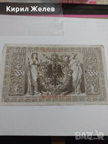 Райх банкнота - Германия - 1000 марки / 1910 година- 17954, снимка 11 - Нумизматика и бонистика - 31034691