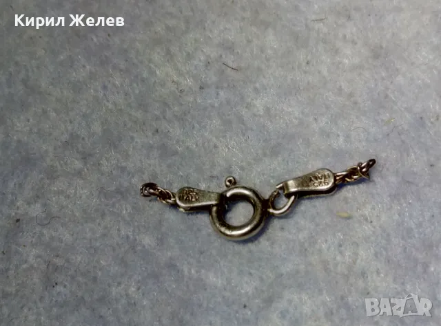 СТАРА СРЕБЪРНА ЗАКОПЧАЛКА СРЕБРО 925 ITALY КАРАБИНКА За ДАМСКИ ЛАНЕЦ ГРИВНА КОЛИЕ ВЕРИЖКА 49913, снимка 6 - Други - 49525419