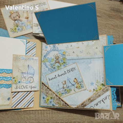 Бебешко  албумче за снимки, снимка 7 - Ръчно изработени сувенири - 39398017