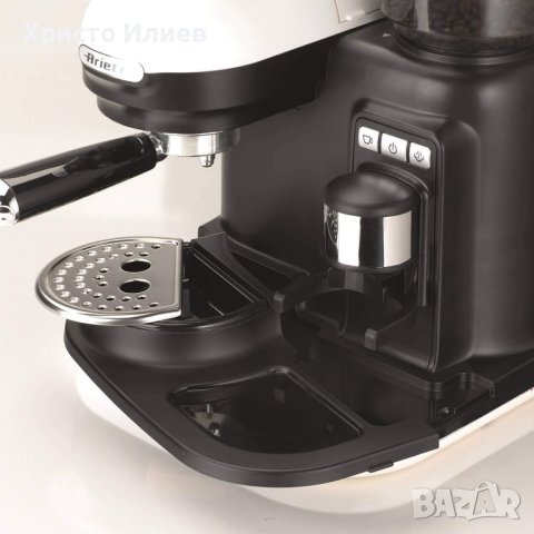 Кафемашина Ariete Espresso Moderna с кафемелачка и ръкохватка еспресо кафе машина, снимка 6 - Кафемашини - 42742460
