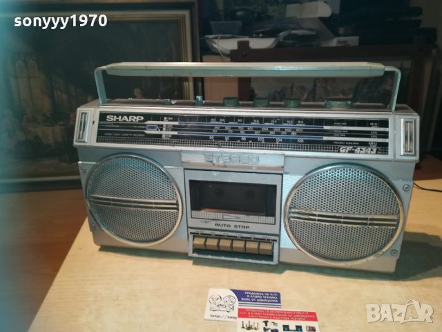 sharp gf-4343 stereo-внос sweden 1110202045, снимка 2 - Радиокасетофони, транзистори - 30384244