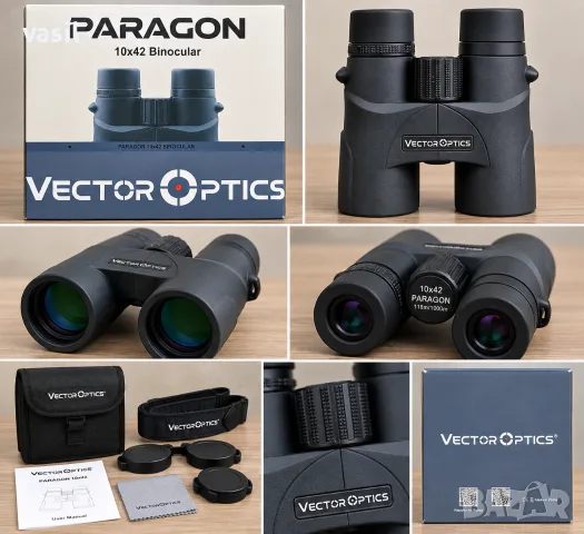 Vector Optics Paragon 10x42 – качествен бинокъл, снимка 2 - Екипировка - 55952105