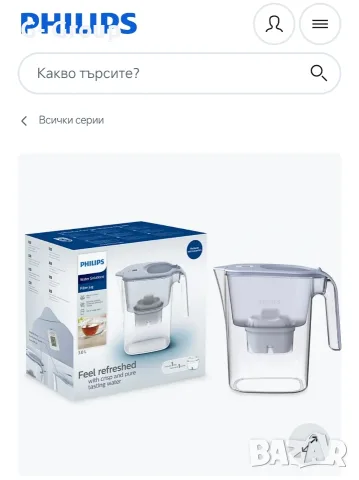 Филтрираща Кана за вода PHILIPS! 3 литра!, снимка 2 - Кани - 56208149