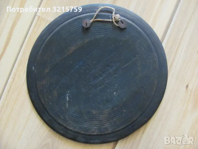 19 век дървена чиния -декорация, снимка 5 - Антикварни и старинни предмети - 50324168