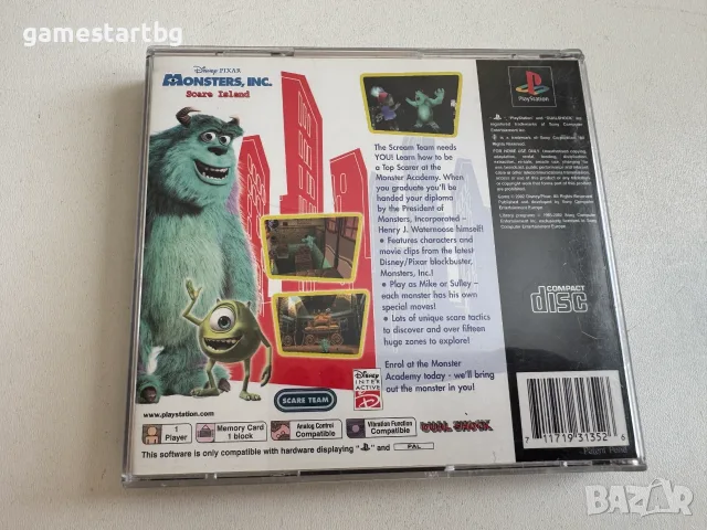 Monsters Inc. Scare Island за PS1, снимка 2 - Игри за PlayStation - 52849938