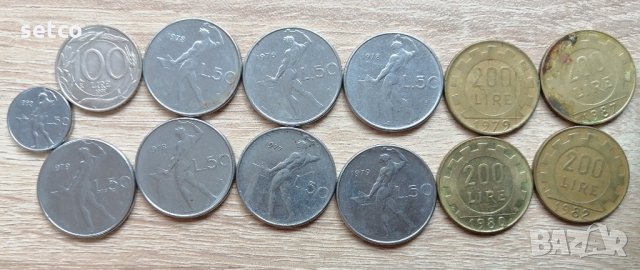 Лот 13 монети ИТАЛИЯ л40, снимка 1 - Нумизматика и бонистика - 33739959