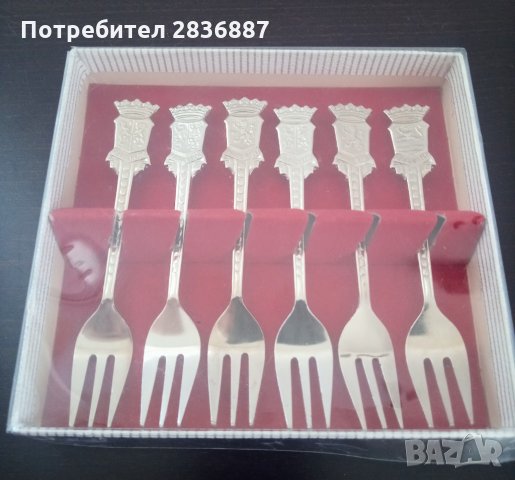 Комплект стари холандски десертни вилици, снимка 5 - Сервизи - 34023686