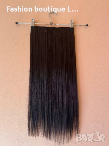 7,65 евро ‼️ 15 лева ‼️  Екстеншън на треса 100 грама ❤️ Дължина - 60 см. ✔️ Ширина - 25 см. 😍  , снимка 10 - Аксесоари за коса - 53025010